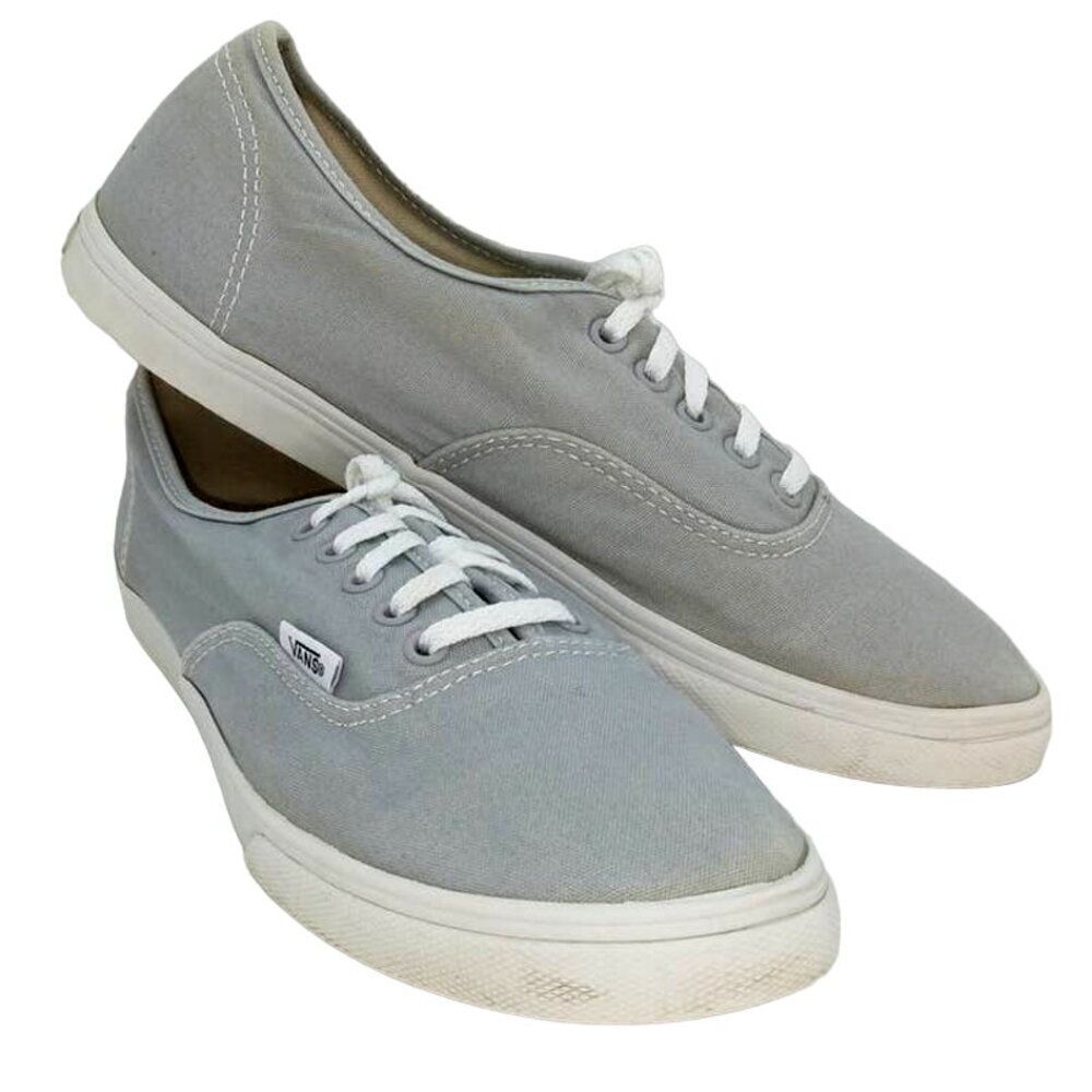 Vans Off the Wall Womens pre-owned Light Gray Lace-Up Sneakers - Size: 9